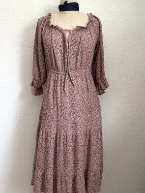 Neuflora Floral Peasant Dress M